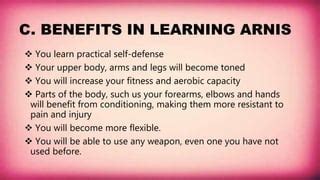 Health Benefits of Modern Arnis .